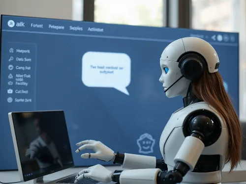 AI chatbot engaging with a customer on a website